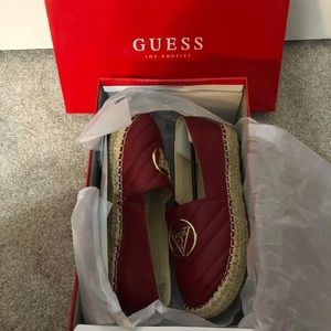 Brand new unused Guess espadrille size 6M.